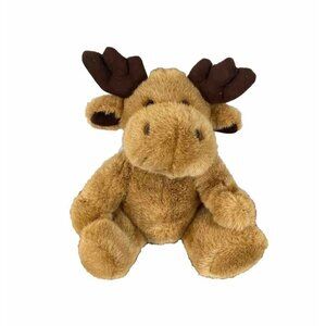Plush Moose 12” Reindeer Seated Soft Cuddly Stuffed Animal Toy Brown